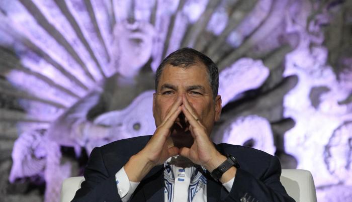Referencial. Expresidente de Ecuador, Rafael Correa Delgado.
