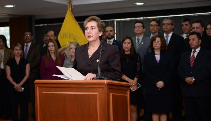 Antecedente. La presidenta de la CNJ, Paulina Aguirre, encabezó en febrero el rechazo al reglamento de evaluación.