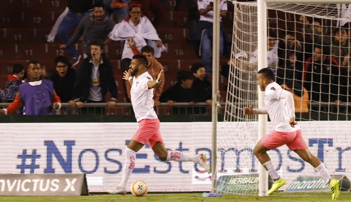 Aguirre anotó el primer tanto a los 50 minutos. El segundo fue de Cristian Martínez Borja a los 82.