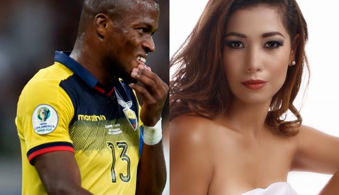 El delantero del Tigres de México y su expareja, Sintia Pinargote