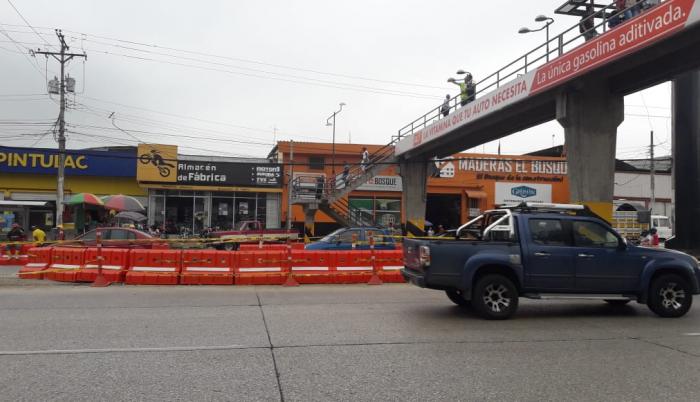 Los trabajos en la zona iniciaron la mañana de este sábado 27 de abril de 2019.