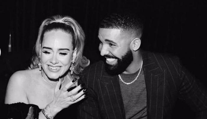Adele reapareció en la fiesta de cumpleaños de su amigo Drake.