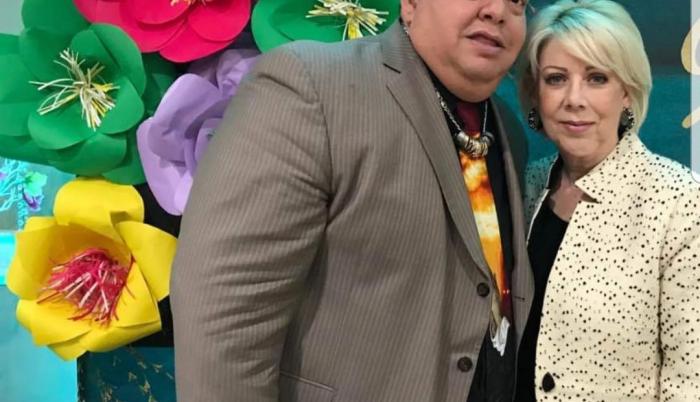 Hugo Savinovich y Diana Méndez, una pareja de la lucha libre.