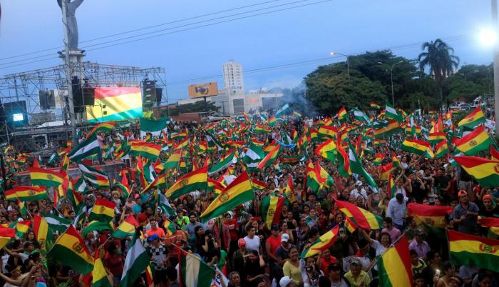 Celebración por la renuncia el presidente de Bolivia, Evo Morales, tras casi 14 años en el poder.