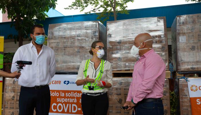 Donación de jabón al munici´pio de Guayquil