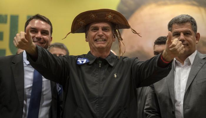 El ultraderechista Jair Bolsonaro, favorito para ganar la presidencia de Brasil.