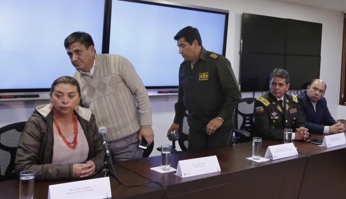 “Se harán los respectivos exámenes de ADN que durarán 48 horas y se ha pedido la presencia de dos familiares”, señaló el fiscal Toainga