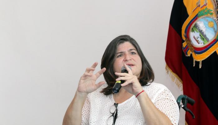 La nueva ministra de Finanzas, María Elsa Viteri.
