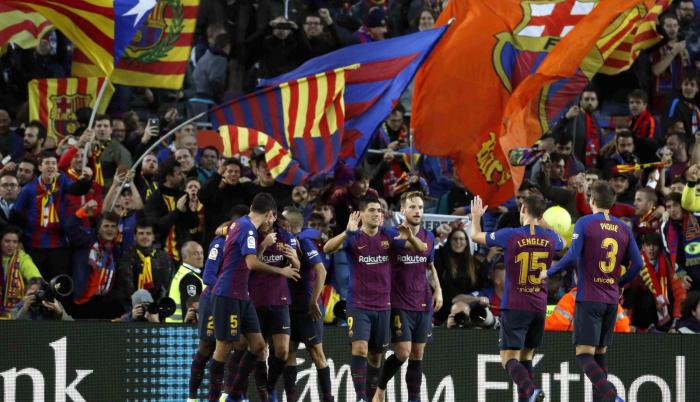 Victoria de Barcelona frente a Real Madrid.