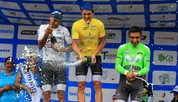 El podio de los ganadores.