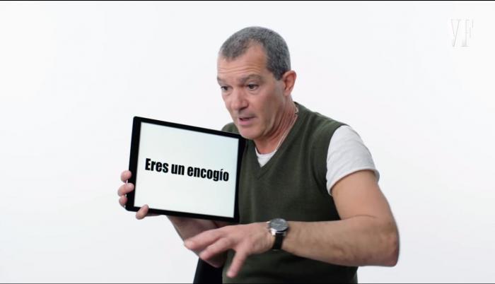 Antonio Banderas se divierte explicando la jerga española