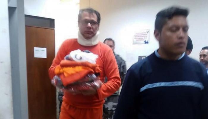 Traslado de Jorge Glas a la cárcel de Latacunga.