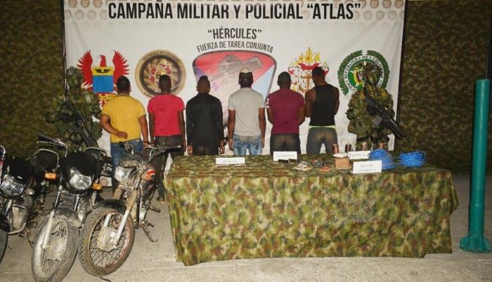 Los detenidos son disidentes de las FARC.