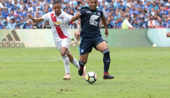 Encuentro entre Emelec y Liga de Quito el pasado 2 de diciembre.