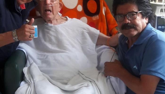 El actor fue hospitalizado por un cuadro de bronconeumonia.