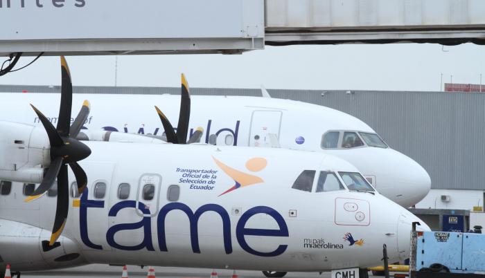 Avión de la empresa Tame.