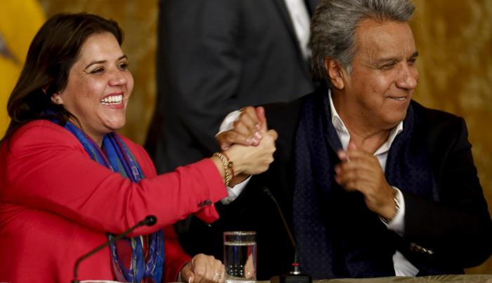 María Alejandra Vicuña es la vicepresidenta desde enero del 2018.