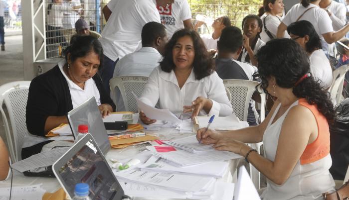 Inscripción de candidaturas por la provincia del Guayas.