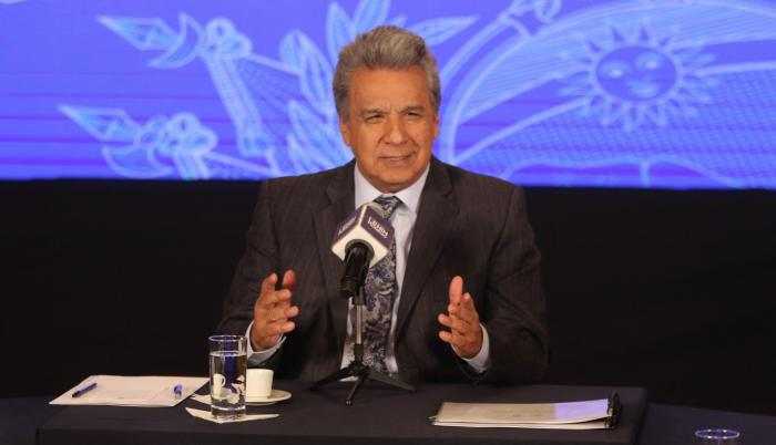 Entrevista a Lenín Moreno en el Palacio de Carondelet el 6 de diciembre de 2018.