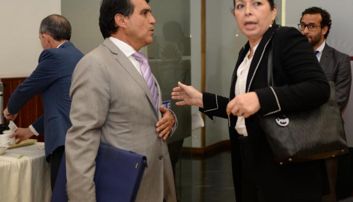 Veedores. Patricia Ochoa, viuda del general Gabela, y su abogado Ramiro Román asistieron a todas las sesiones.