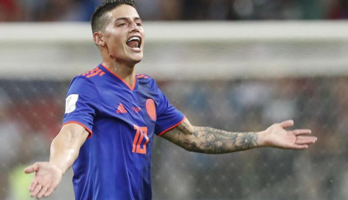 James Rodríguez juega como centrocampista en el Bayern.