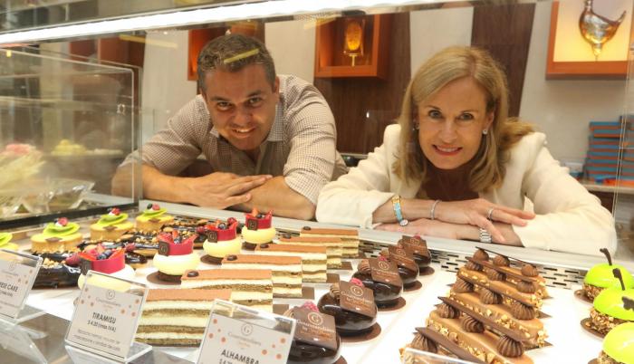 Empresarios. André Obiol, gerente, y Catherine Burrus, presidenta de Gourmandises by Yves Thuriès.