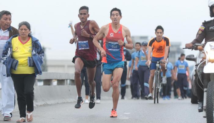 Objetivo. Luego de varios intentos, el ecuatoriano Paúl Buenaño consiguió ser el ganador de la prueba atlética.