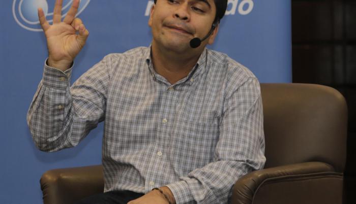Personaje. Jeison Aristizábal, Héroe CNN, estuvo en Guayaquil y Quito dando una charla de motivación.