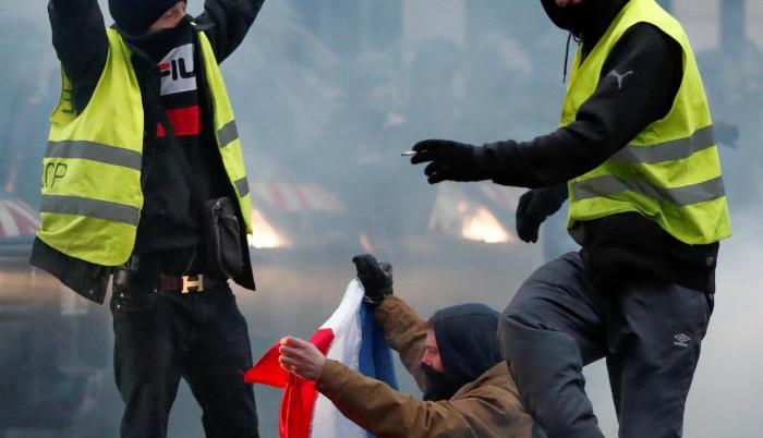 Movilización. Las protestas de ayer fueron de menor intensidad.