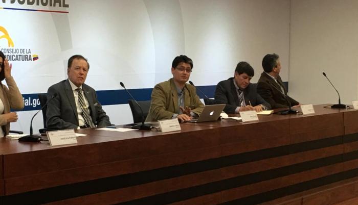 El Complejo Judicial Norte se presentaron los avances del informe de la Mesa de Verdad y Justicia, este lunes.