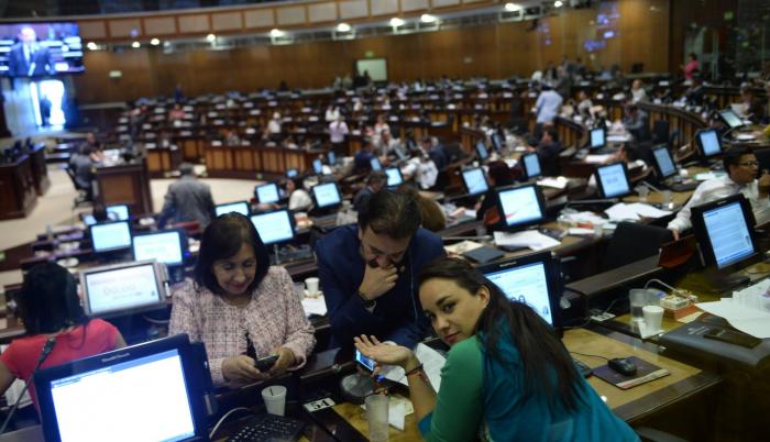 Debate de la Ley de Comunicación en la Asamblea Nacional.