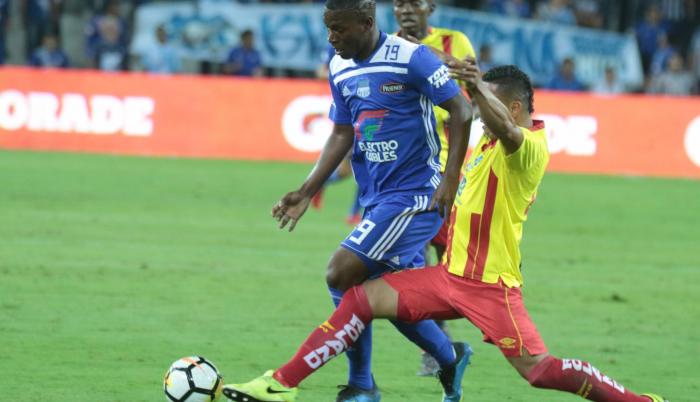 Encuentro Emelec-Aucas en agosto de 2018.