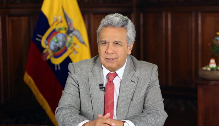 El presidente Lenín Moreno habló en cadena nacional.