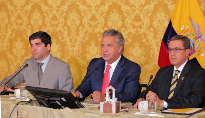El de este 19 de diciembre de 2018, fue el primer gabinete en el que participó el segundo mandatario, Otto Sonnenholzner.