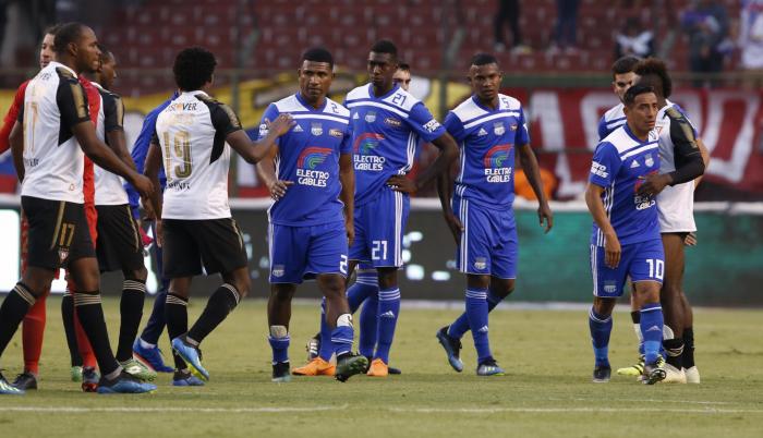 Encuentro entre Emelec y Liga de Quito el pasado 29 de julio de 2018.