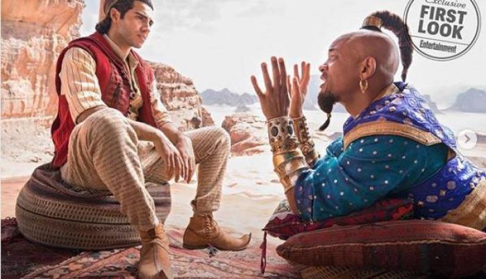 Mena Massoud y Will Smith darán vida a Aladdín y al Genio, respectivamente.