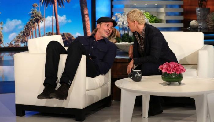 ellen-show-brad-pitt