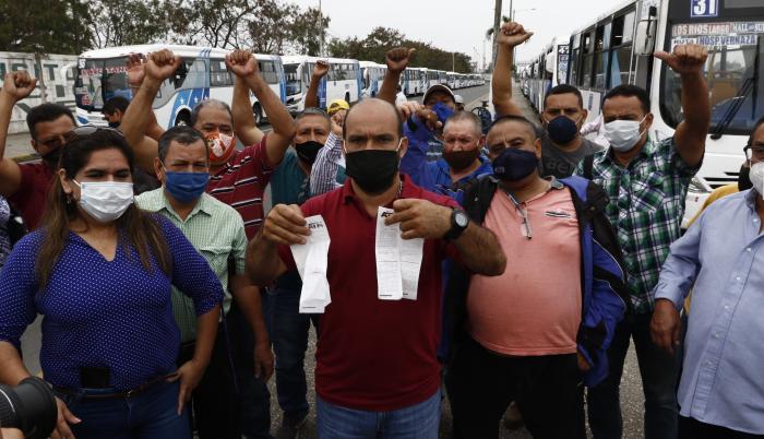 Protesta de choferes