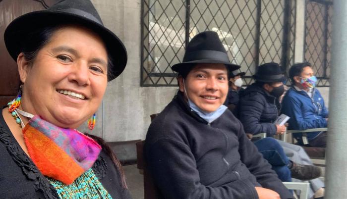 Lourdes Tibán en la Asamblea del MICC, 14 ago. 2020