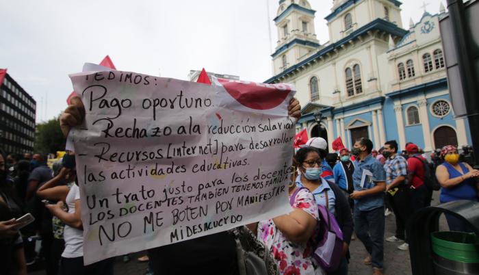 Protesta de maestros
