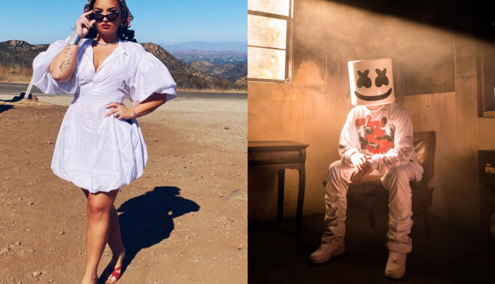 Demi Lovato y Marshmello.