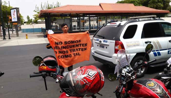 Motociclistas salieron a protestar durante tres días, contra la reforma.
