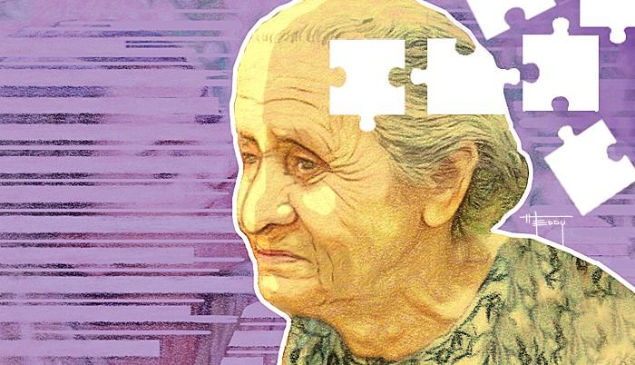 Ilustración sobre alzhéimer