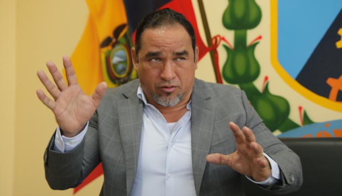 El alcalde de Durán, Dalton Narváez, en una entrevista con Diario EXRESO.