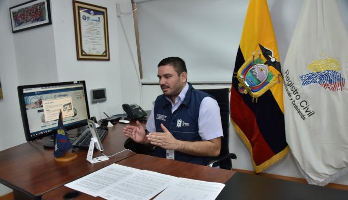 Andrés Fantoni Baldeón. coordinador Zonal 8, del Registro Civil.