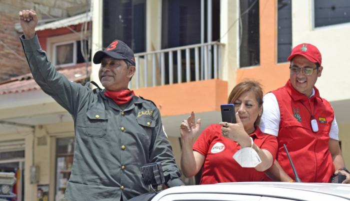 Lucio Gutiérrez en campaña electoral