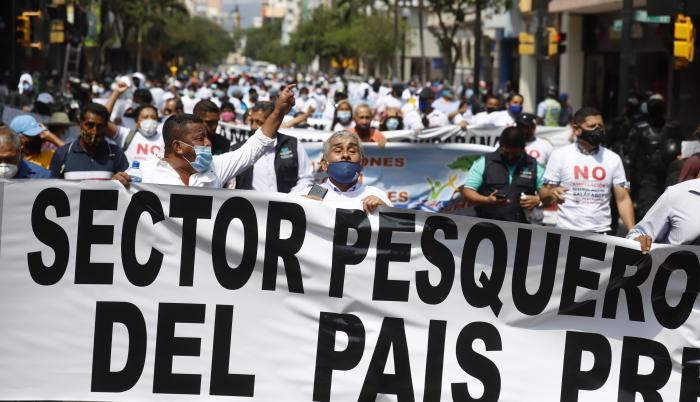 marcha en el centro