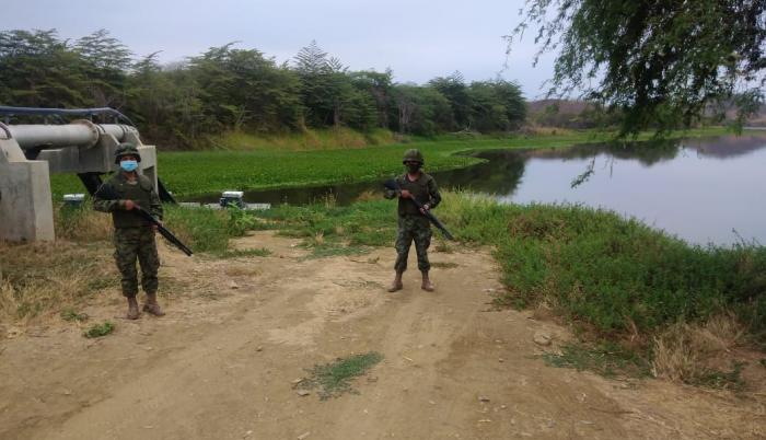 los militares en el canal del trasvase
