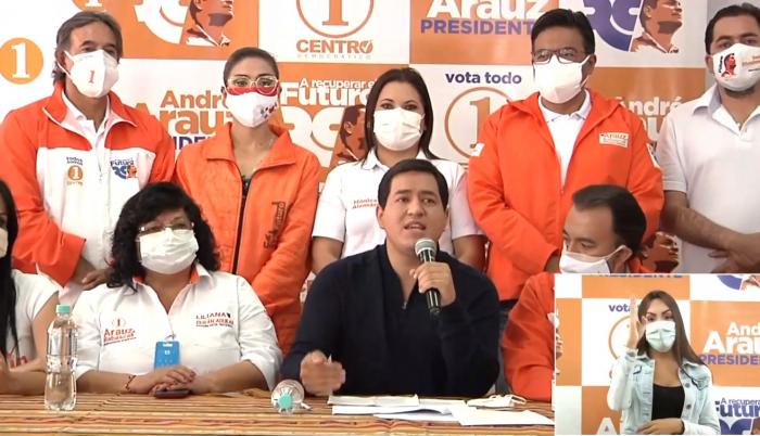 Rueda de prensa de Andrés Arauz, 13 ene. 21