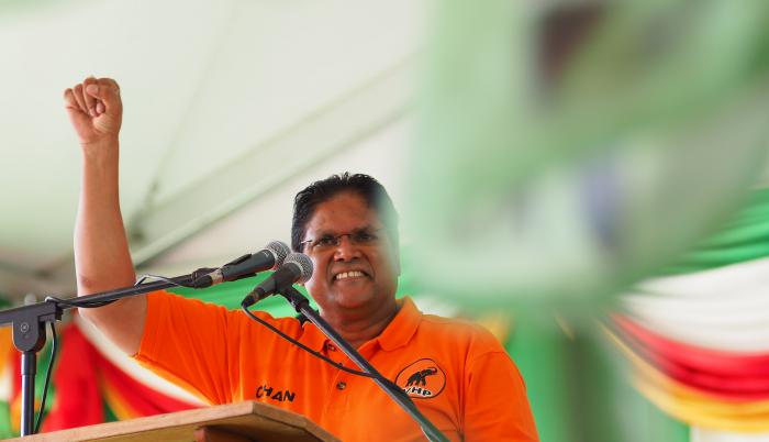 En la imagen, el presidente de Surinam, Chandrikapersad Santokhi.